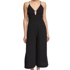 NWT Black Jumpsuit NICHOLAS  n/nicholas crepe split size 8